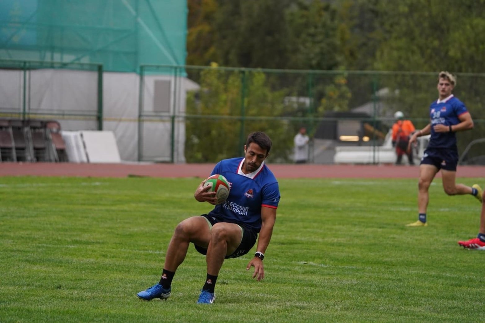 Entrenamiento de Capibaras XV en Chile previo a enfrentarse a Selknam. Foto: Fernando Nicola