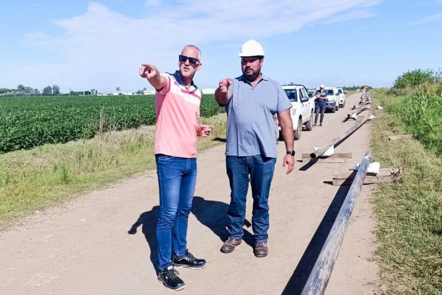 Comenzaron las obras de gasoducto en el Parque Industrial de San Carlos Centro