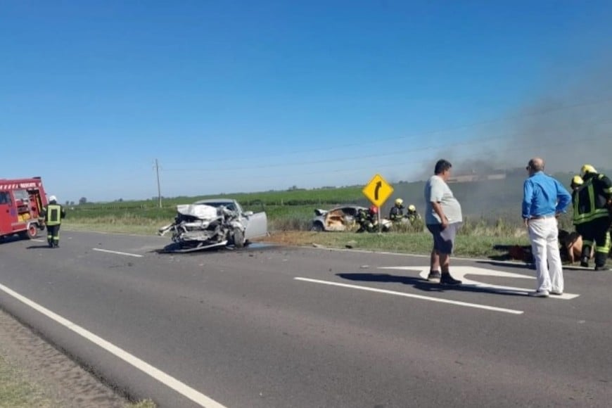 El accidente ocurrió cerca de Moquehuá, en el partido bonaerense de Chivilcoy.
