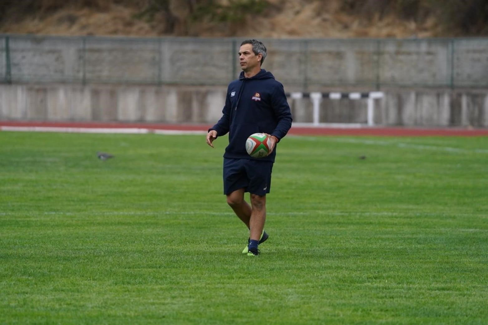 Entrenamiento de Capibaras XV en Chile previo a enfrentarse a Selknam. Foto: Fernando Nicola