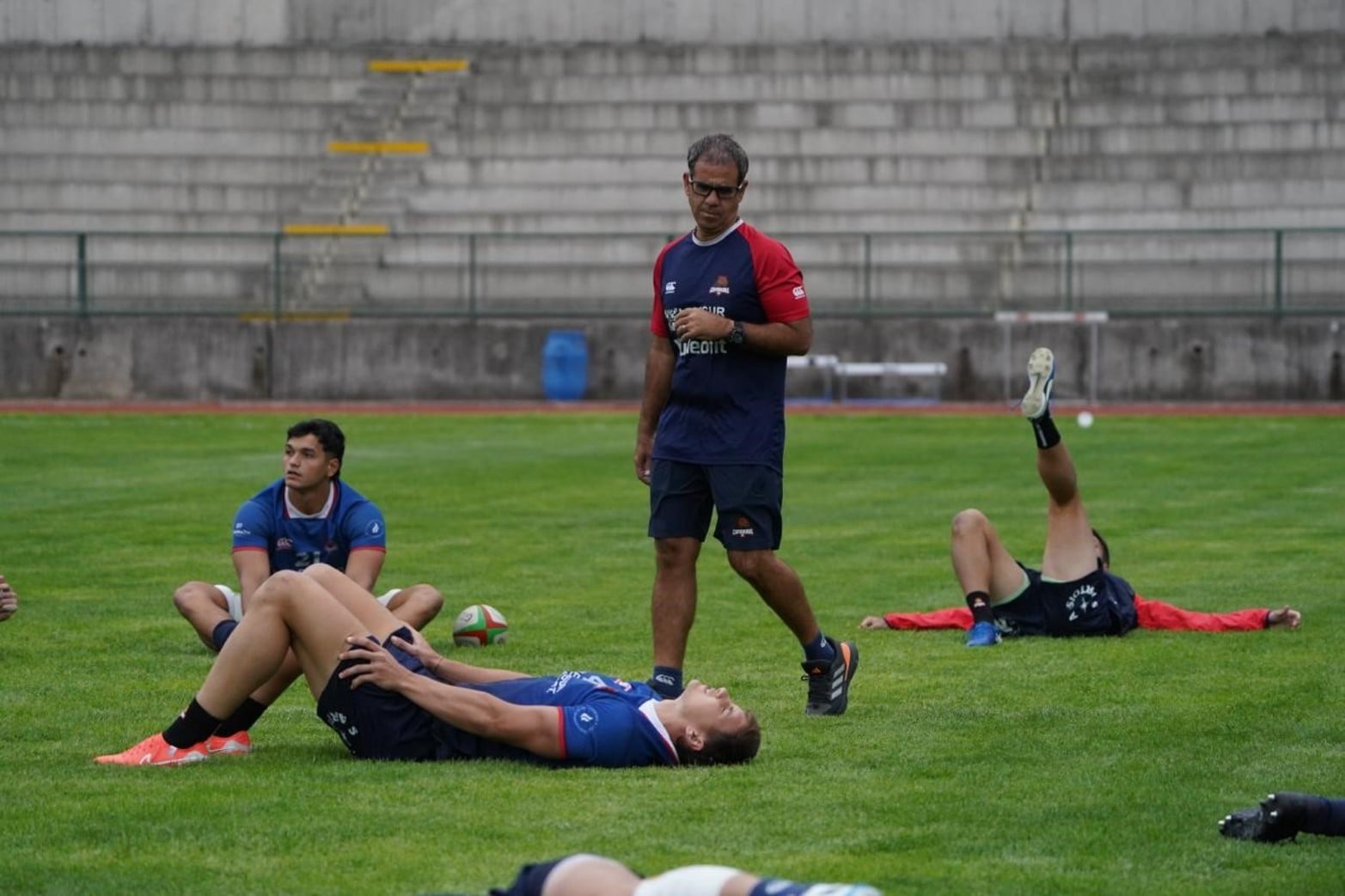 Entrenamiento de Capibaras XV en Chile previo a enfrentarse a Selknam. Foto: Fernando Nicola