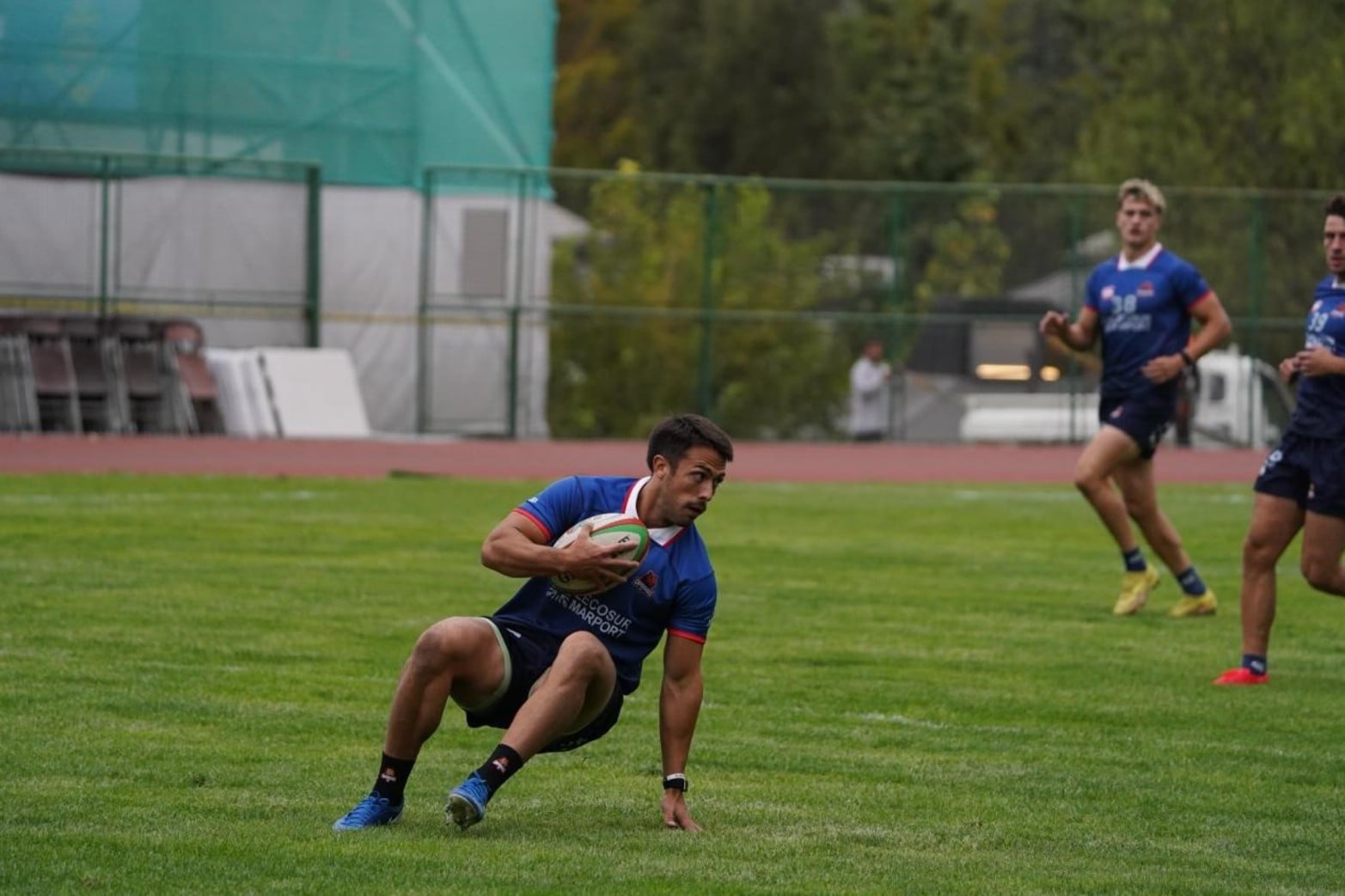 Entrenamiento de Capibaras XV en Chile previo a enfrentarse a Selknam. Foto: Fernando Nicola