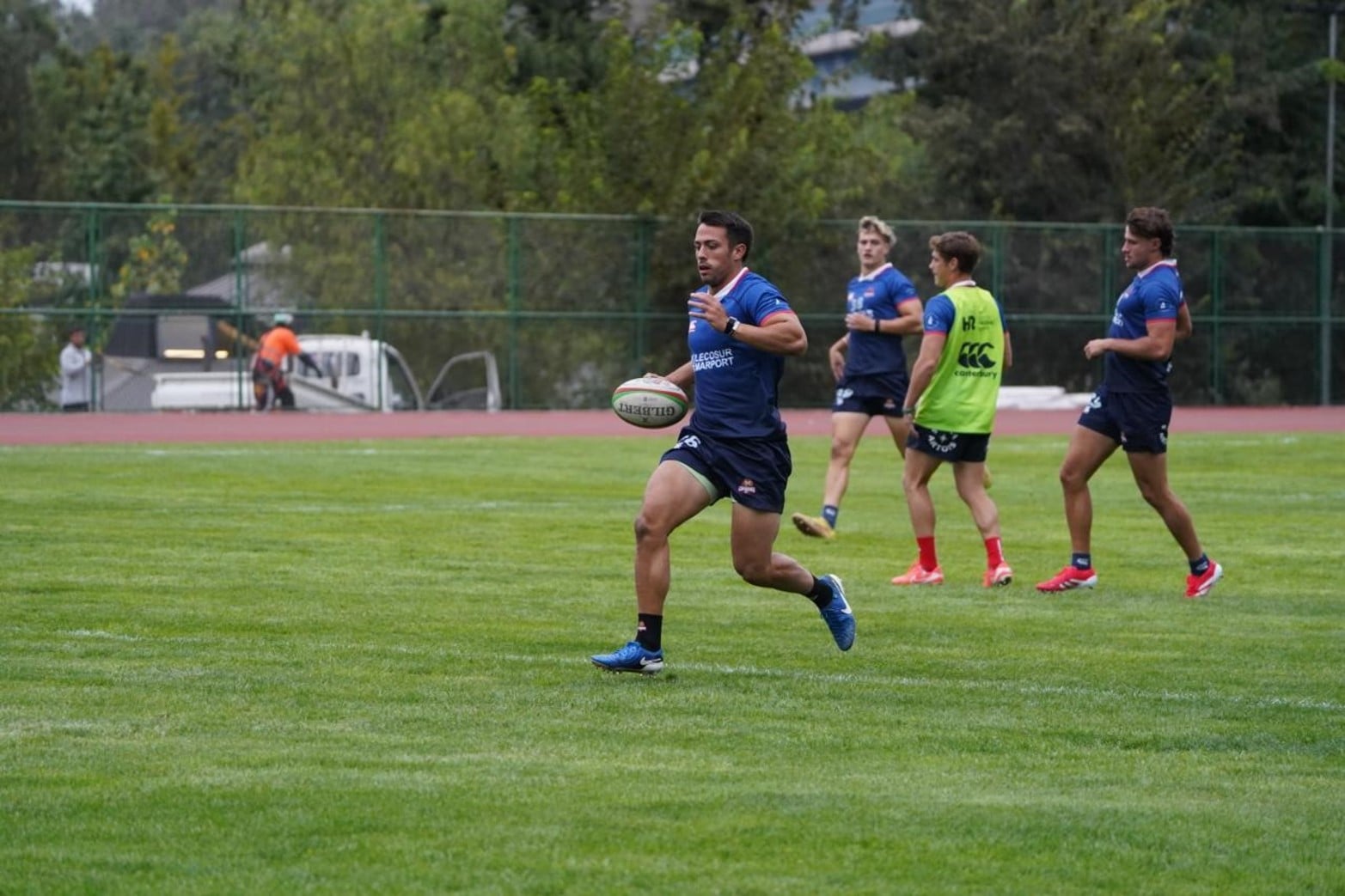 Entrenamiento de Capibaras XV en Chile previo a enfrentarse a Selknam. Foto: Fernando Nicola