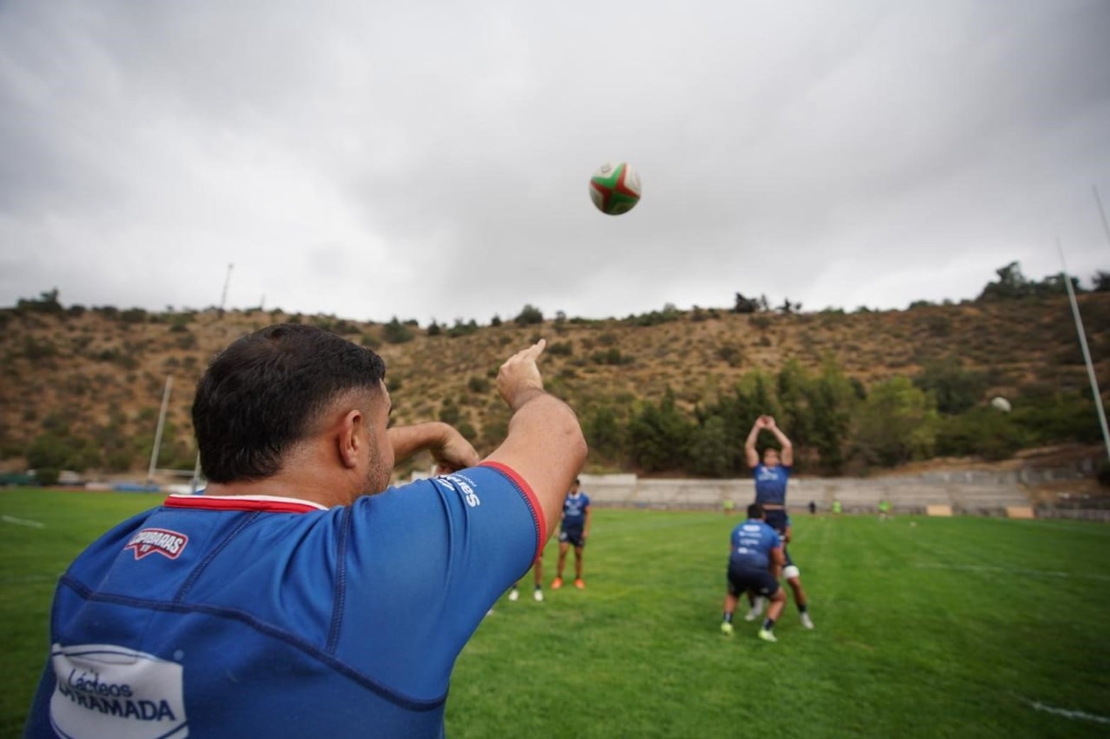 Entrenamiento de Capibaras XV en Chile previo a enfrentarse a Selknam. Foto: Fernando Nicola
