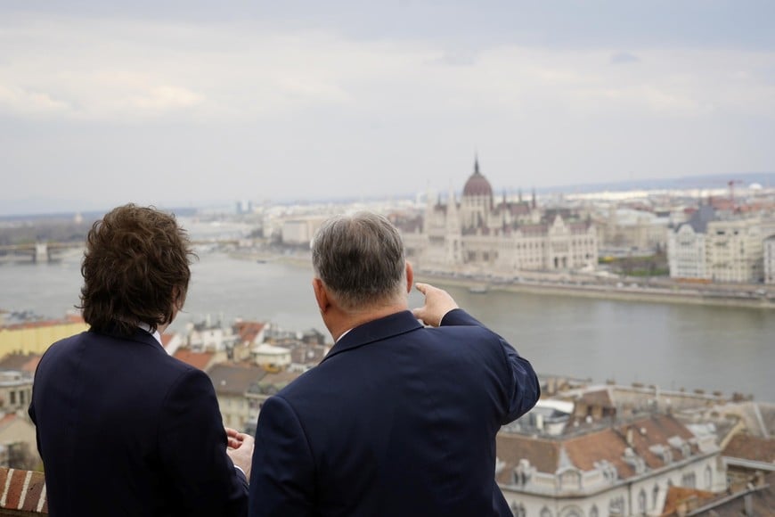 Milei en la Conferencia de Acción Política Conservadora (CPAC) de Hungría.