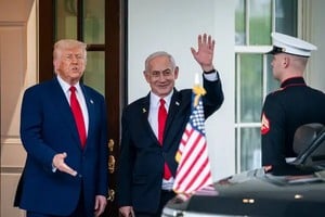 Donald Trump y Benjamin Netanyahu en una de las visitas del líder israelí a la Casa Blanca.