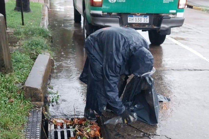 Alrededor de 150 reclamos en dos días recibió el 0800 del municipio a raíz de las consecuencias de la tormenta. Foto: Gentileza