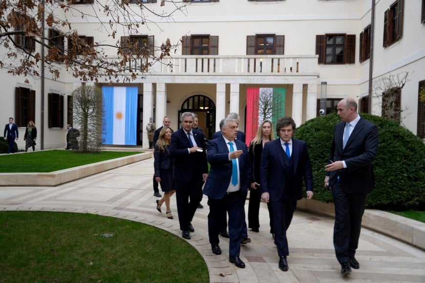 Milei en la Conferencia de Acción Política Conservadora (CPAC) de Hungría.