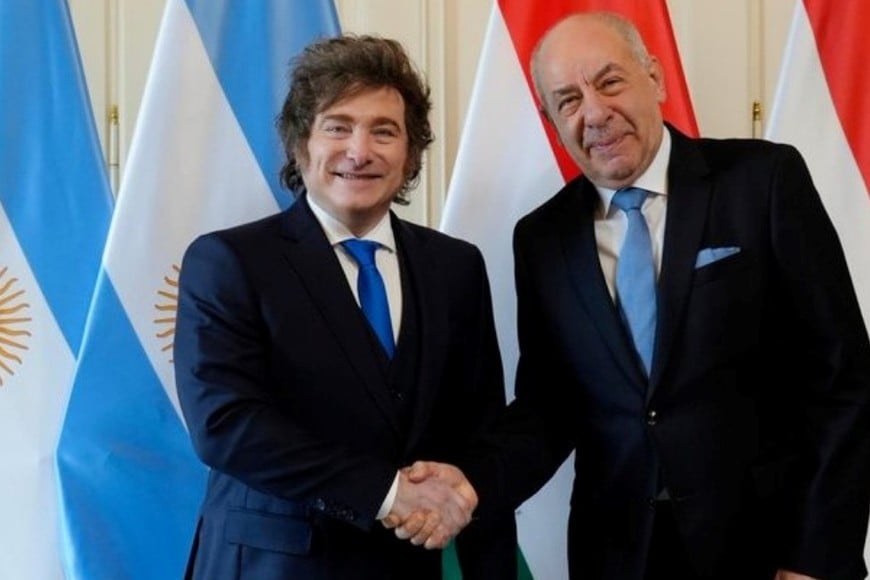 Milei se reunió con Orbán y Tamás Sulyok en Hungría y endureció su discurso sobre inmigración