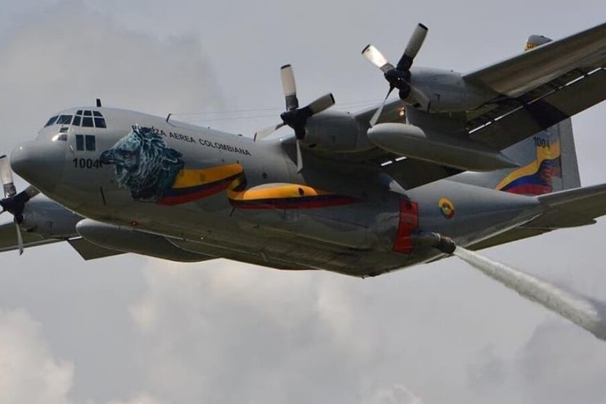 Se estrelló un Hércules de la fuerza aérea colombiana con más de 100  militares a bordo