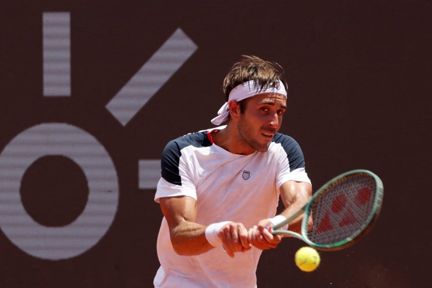 Tennis - Rio Open - Jockey Club Brasileiro, Rio De Janeiro, Brazil - February 22, 2026
Argentina's Tomas Martin Etcheverry in action during his semi-final match against Czech Republic's Vit Kopriva REUTERS/Sergio Moraes