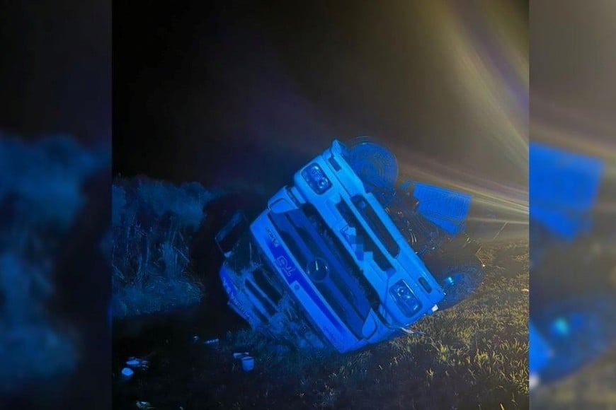 vuelco camión Maciel