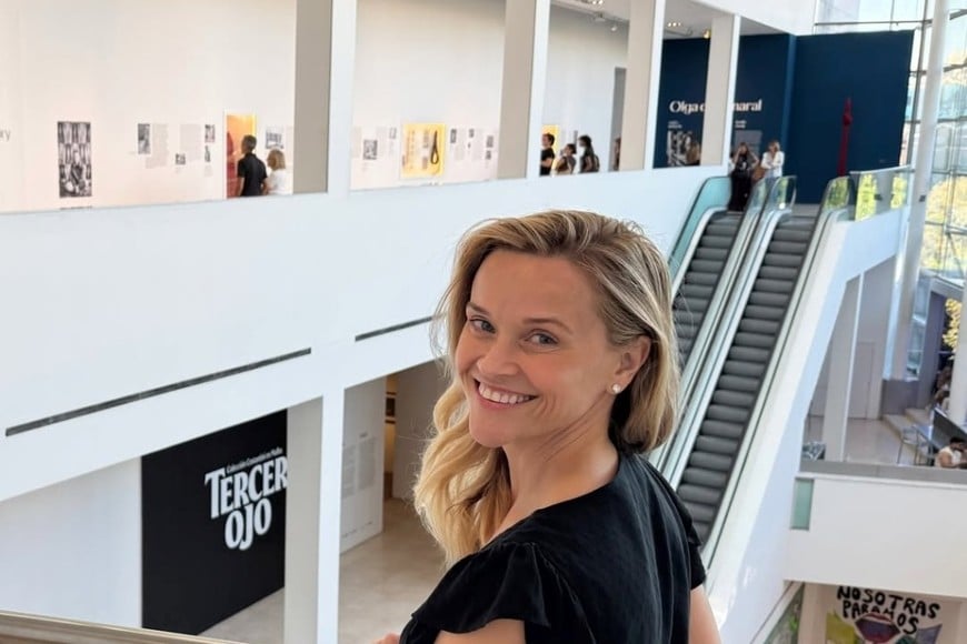 Recorrió el MALBA y se mezcló entre los visitantes.