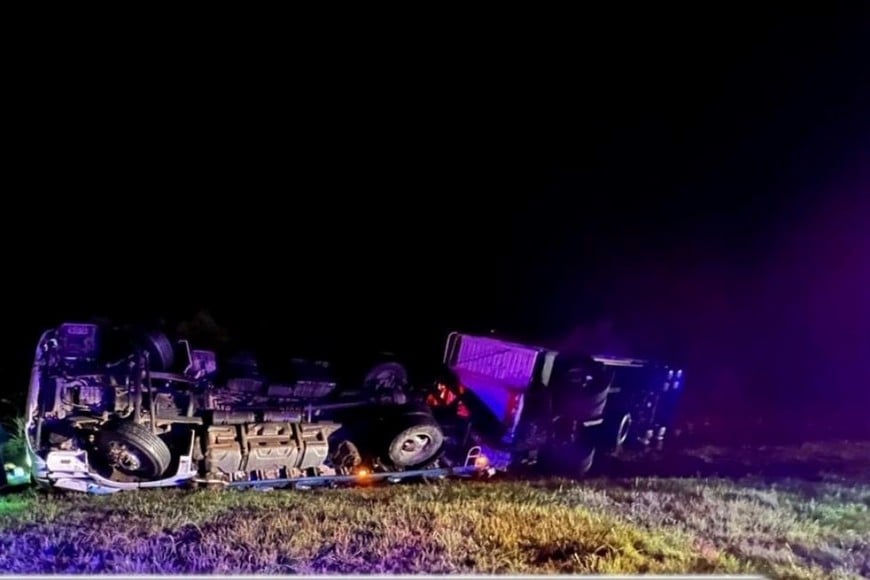 vuelco camión Maciel