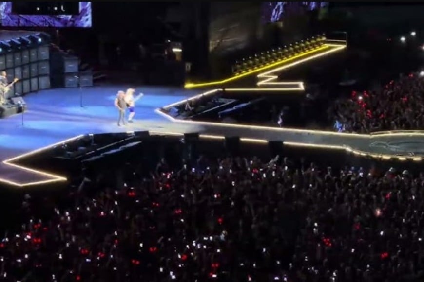 El robo ocurrió en el show del lunes.