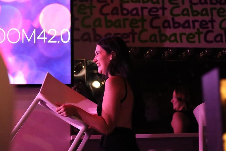 Detrás de escena en producción.