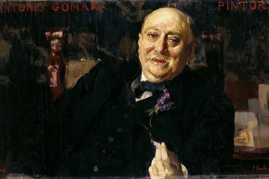 Gomar y Gomar retratado por Joaquín Sorolla y Bastida. Foto: Museo del Prado