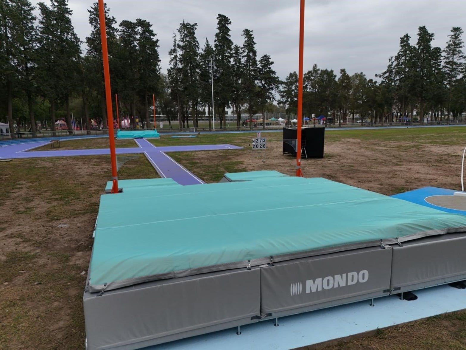 La nueva pista de atletismo en la ciudad de Venado Tuerto.