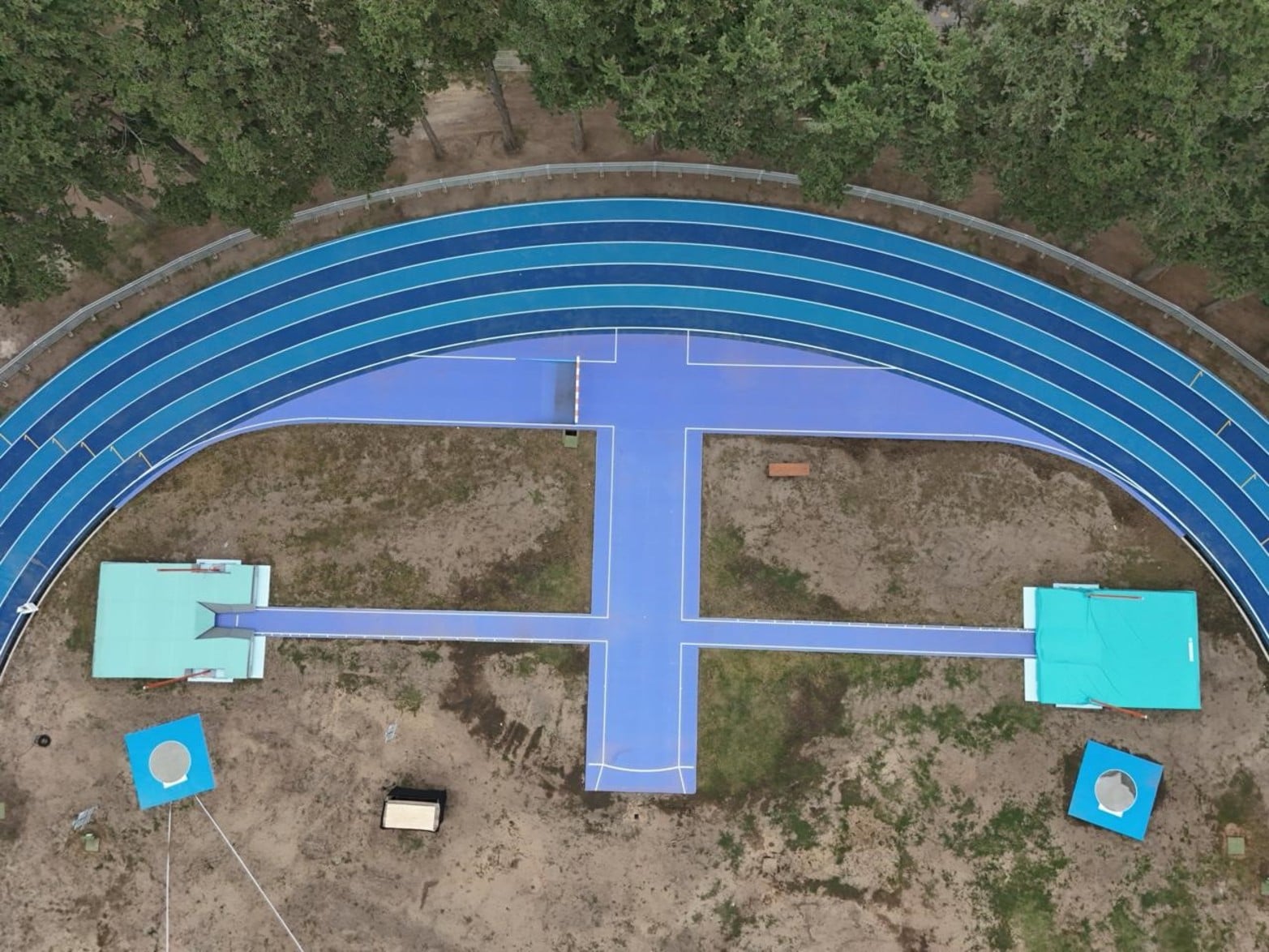 La nueva pista de atletismo en la ciudad de Venado Tuerto.