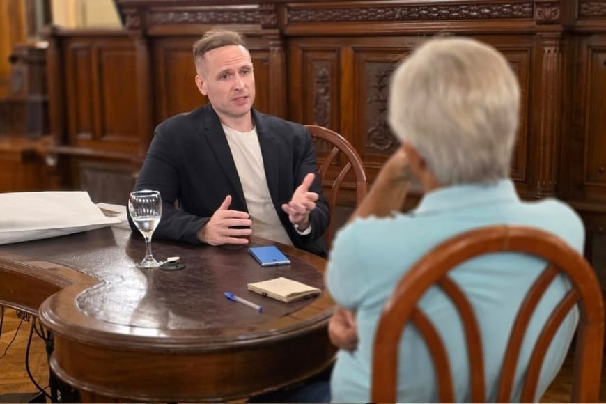 Chris Meniw junto a Mario Cáffaro