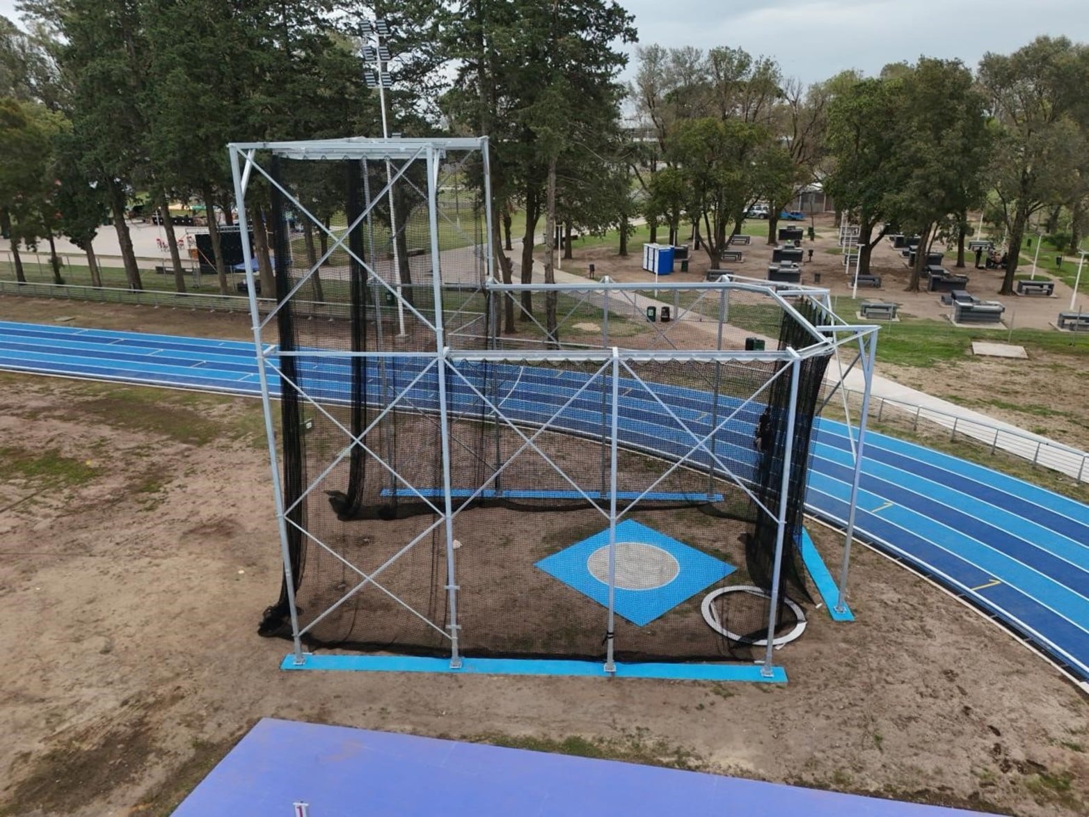 La nueva pista de atletismo en la ciudad de Venado Tuerto.