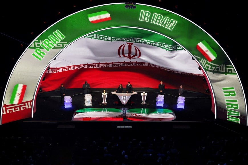FILE PHOTO: Soccer Football - FIFA World Cup 2026 - FIFA World Cup 2026 Draw - John F. Kennedy Center for the Performing Arts, Washington, D.C., U.S. - December 5, 2025
General view as Draw Assistant Shaquille O'Neal draws Iran during the FIFA World Cup 2026 draw REUTERS/Carlos Barria/File Photo