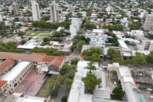 El SMN informó temperaturas mínimas de hasta 3.1 °C en Venado Tuerto debido al ingreso de un frente frío que afectó a la provincia de Santa Fe. Foto: Archivo / Fernando Nicola (dron).