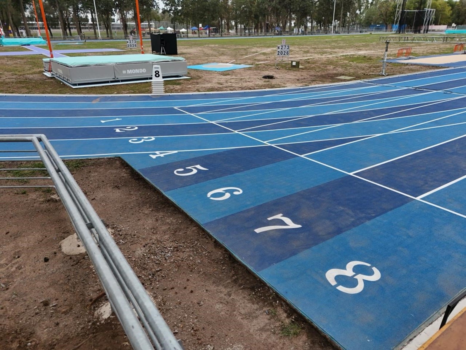 La nueva pista de atletismo en la ciudad de Venado Tuerto.