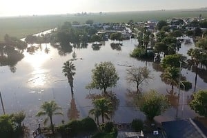 Temporal devastador en Colonia Marina: cayeron 200 mm en pocas horas y colapsó la localidad. Fotos: Gentileza telediarioregional.net