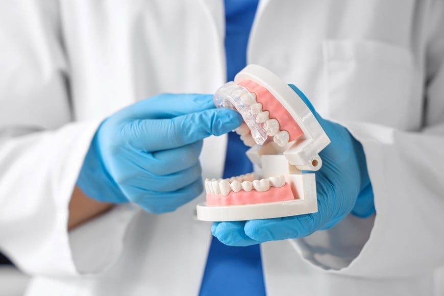 Protección y cuidado de la mandíbula.