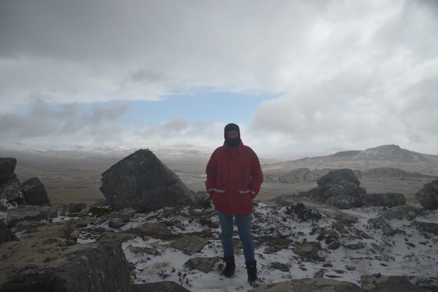Iván Ambroggio en las Islas Malvinas.