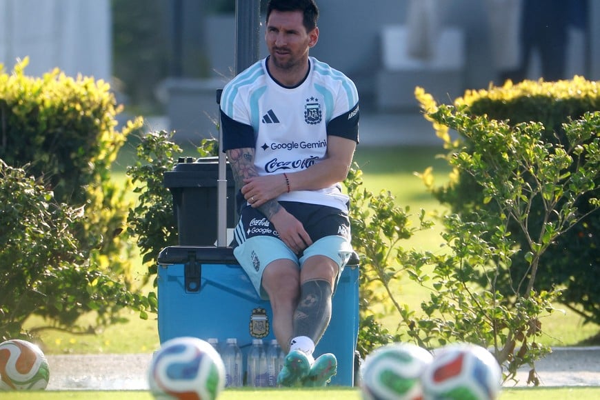Soccer Football - International Friendly - Argentina Training - Ezeiza Training Complex, Buenos Aires, Argentina - March 30, 2026
Argentina's Lionel Messi during training REUTERS/Agustin Marcarian