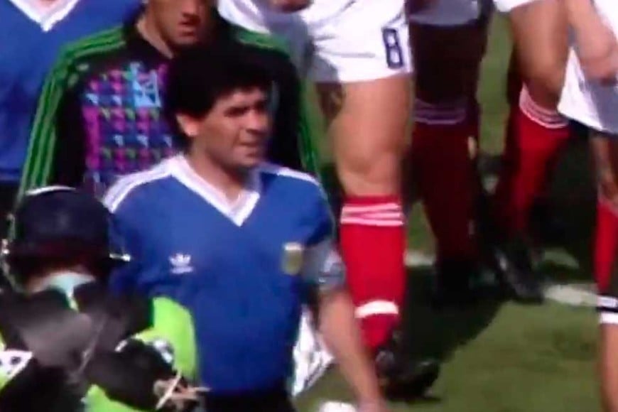 Maradona, el emblema de la Selección.