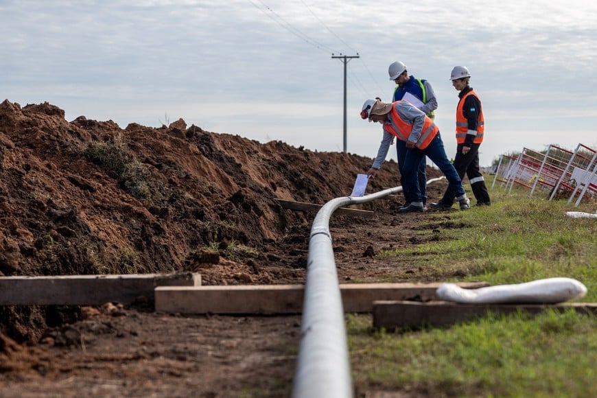 Litoralgas avanza en la puesta en funcionamiento del Gasoducto Regional Centro II.