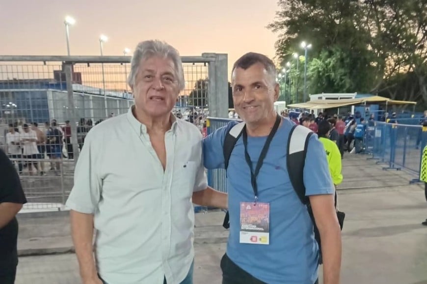 El gran Pato Fillol y Enrique Cruz, enviado especial a Buenos Aires por El Litoral