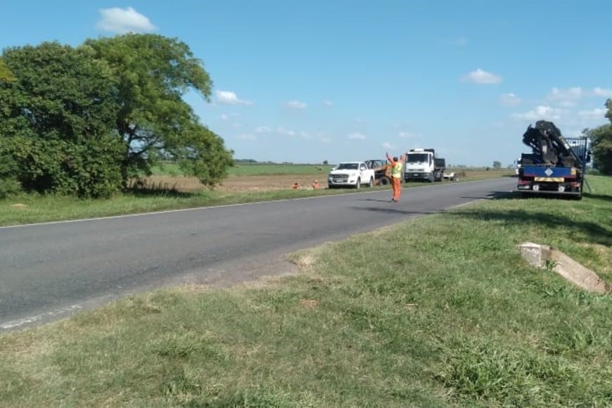 Se desmoronó una alcantarilla de la Ruta Nacional 34.