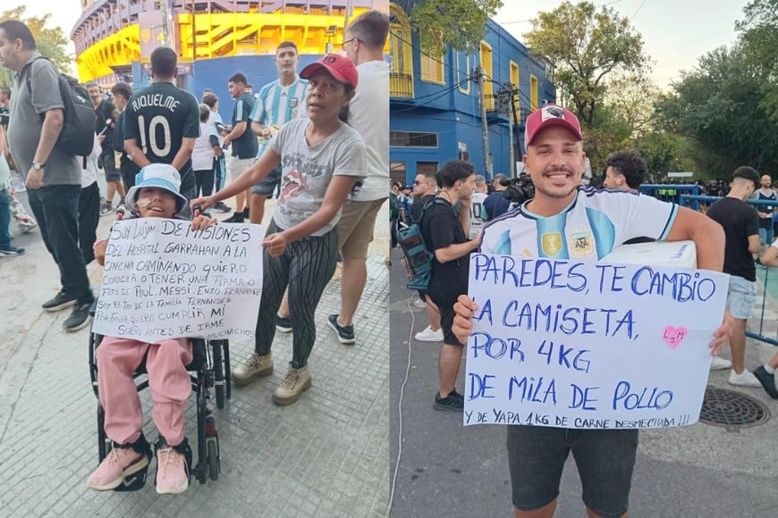 Luján esperaba ansiosa que su sueño se cumpliera y el hincha que le ofreció un trueque a Paredes