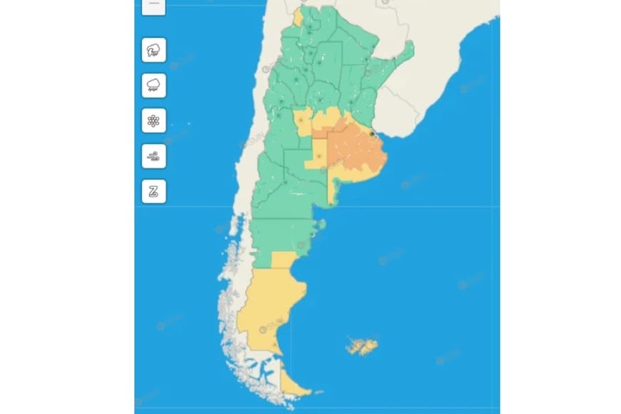 Las zonas afectadas este miércoles.