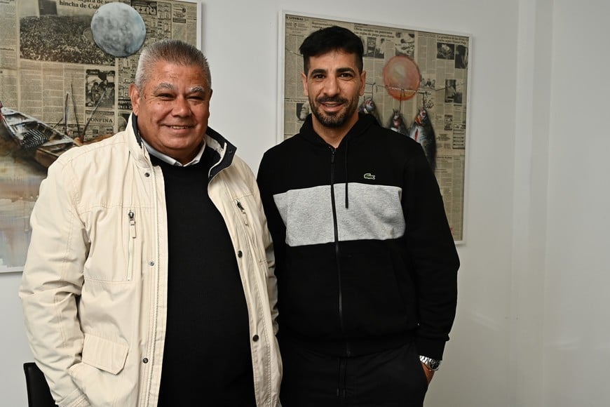 Miguel Cantero y Federico García, hoy presidente y secretario de Newell's. El Litoral
