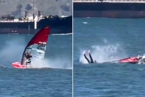 Eric Kramer sufrió un accidente cuando practicaba windsurf