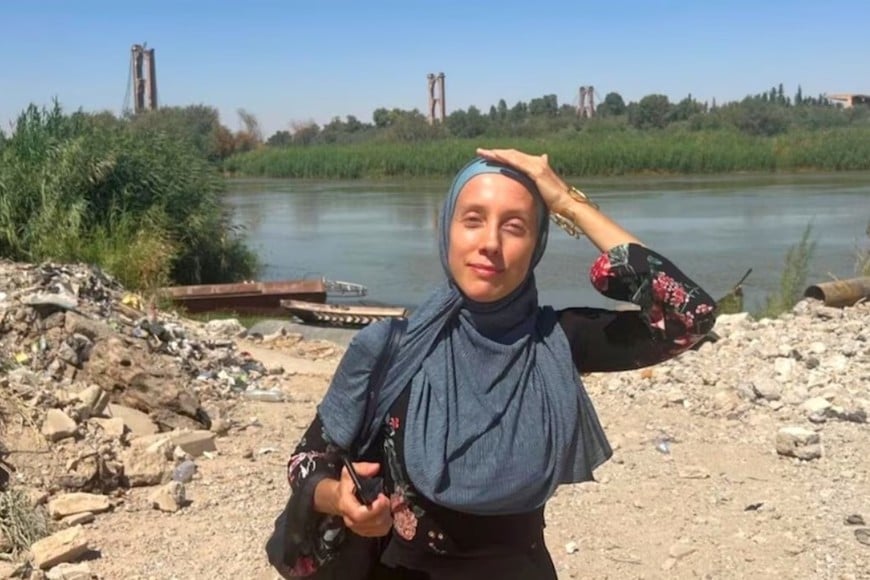 La periodista estadounidense que fue secuestrada en Bagdad.