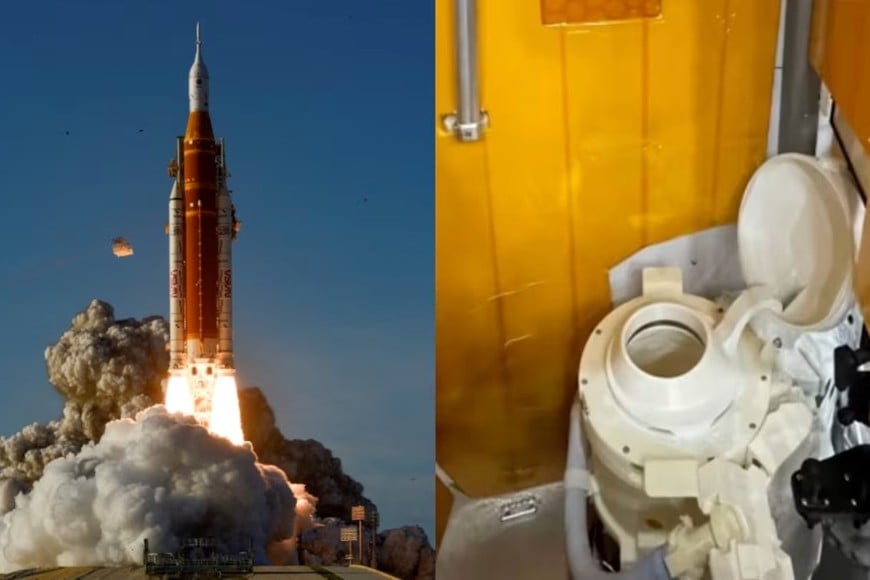 Es el primer baño incorporado en una misión espacial.