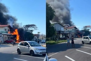 Una avioneta se estrelló contra un restaurante en el sur de Brasil. Foto: NA.
