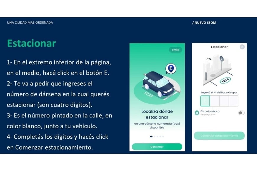 Dar de alta y finalizar el estacionamiento