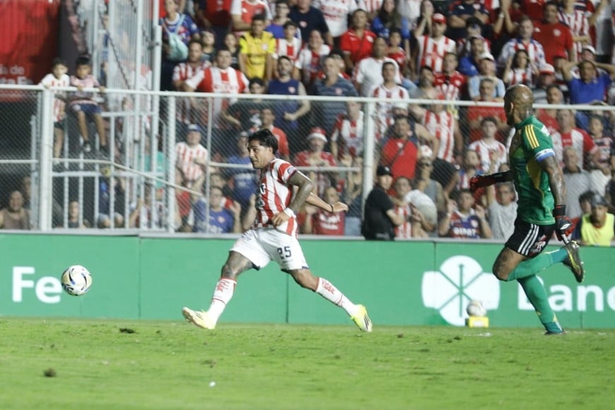 GOL TARRAGON Unión-Riestra | Torneo Apertura Fecha 13 | Estadio 15 de Abril. Foto: Matías Pintos