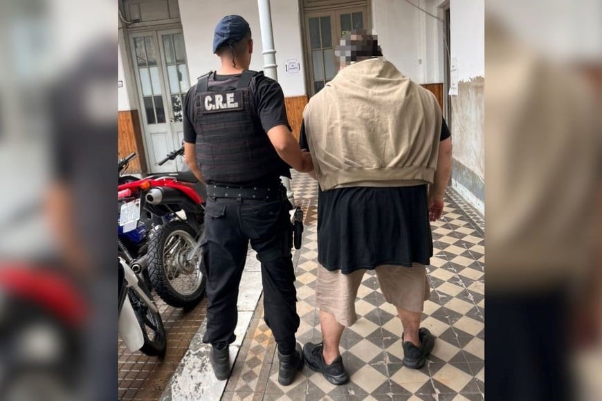 El padre fue aprehendido y trasladado a sede policial. Foto: El Litoral