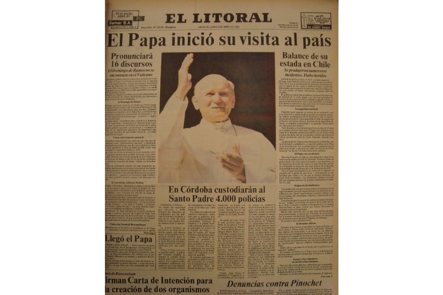 Así lo mostraba El Litoral en su tapa. Crédito: Archivo El Litoral