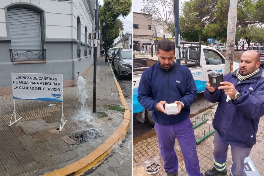 Operarios de ASSA realizan verificaciones técnicas in situ. Foto: Gentileza