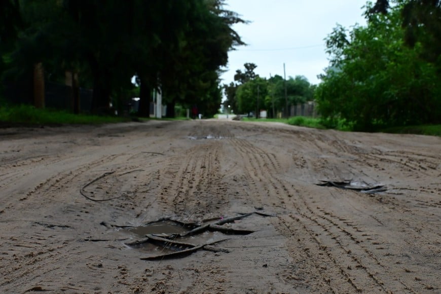 Geoceldas en las calles de arena, a la vista. Flavio Raina.