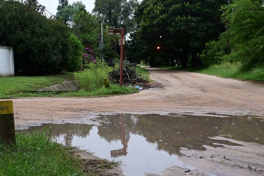 Esquinas intransitables en Colastiné Norte. Flavio Raina.